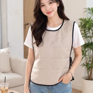 áo điều hòa làm mat gillet liền, áo điều hòa làm mát sợi tản nhiệt 3 lớp, áo chống nóng công nghệ Micro Cool, áo làm mát cho người lao động